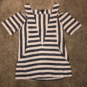 For Cynthia Striped Tunic w/ Pockets. Small.